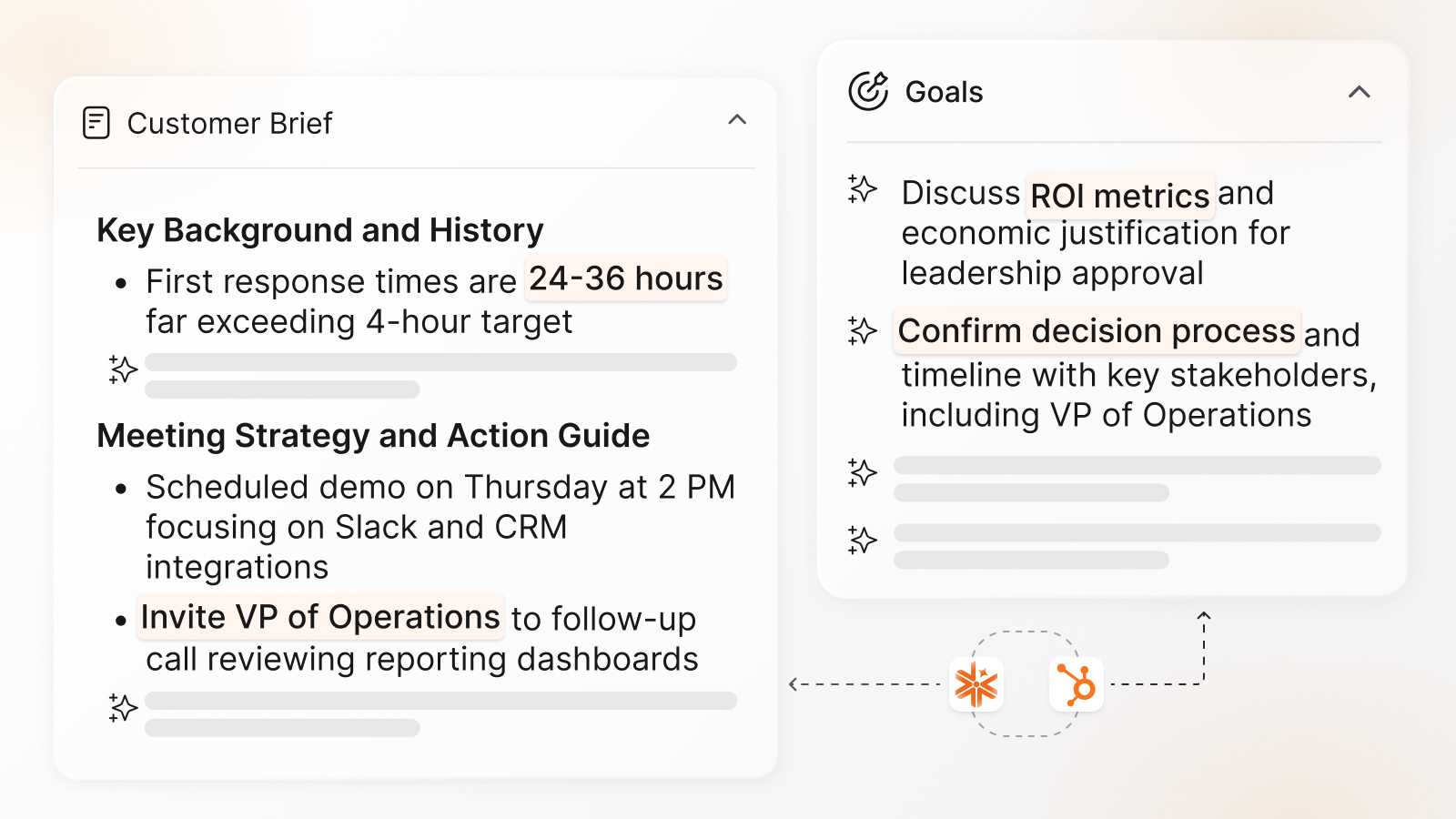 Feature 1 - Pre-meeting Insights