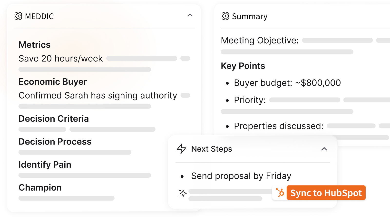Feature 3 - Post-meeting